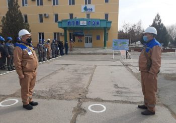 Фуқаро муҳофазаси бўйича корхонада ўтказилган ўқув тайёргарлик машғулотлари